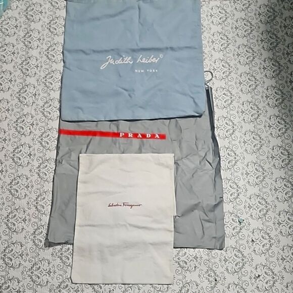 Salvatore Ferragamo Handbags - Vintage Prada Ferragamo Judith Leiber Dust Bag Purse Lot Of 3